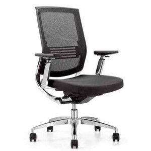 Focus Mesh Chair Medium Back with Aluminium Base, 135kg Weight Rating