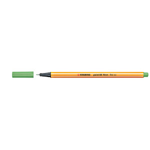 STABILO POINT 88 FINELINER NEON GREEN BOX 10