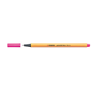 STABILO POINT 88 FINELINER NEON PINK BOX 10