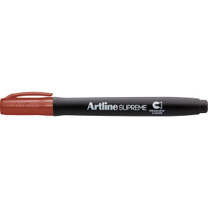 Artline Supreme Permanent Marker Chisel Brown (Box of 12) *** While Stocks Last ***