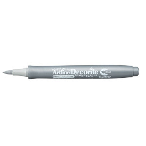 ARTLINE DECORITE METALLIC BRUSH SILVER (BX12)