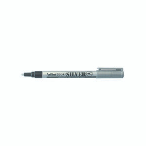 ARTLINE 990 METALLIC PERMANENT MARKER 1.2MM BULLET NIB SILVER HS