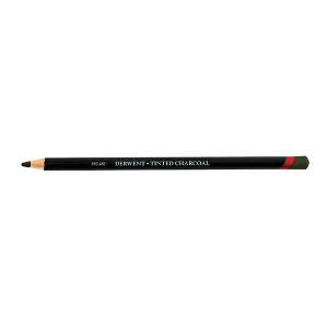 DERWENT TINTED CHARCOAL PENCIL DARK MOSS TC17 (Box of 6)