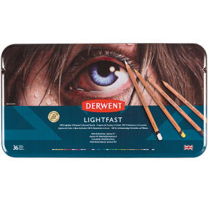 DERWENT LIGHTFAST PENCIL TIN 36