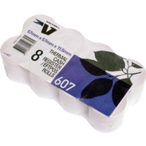 VICTORY THERMAL CALCULATOR REGISTER ROLLS 57x57x12mm Pack of 8