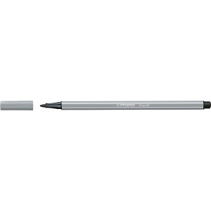 STABILO PEN 68 FIBRE TIP PEN MEDIUM COLD GREY (BX10)
