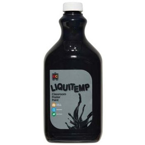 LIQUITEMP POSTER PAINT 2L BLACK
