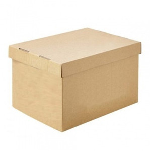 VISY HEAVY DUTY ARCHIVE BOX With Attached Lid 420L x 315W x 260H Pk20