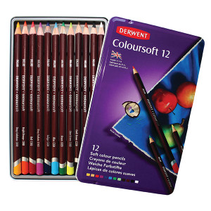 DERWENT COLOURSOFT PENCIL TIN 12