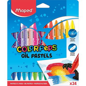 MAPED COLOR PEPS OIL PASTEL PK24