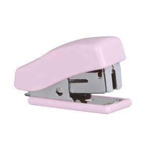 MARBIG MINI STAPLER W/STAPLES PASTEL PINK