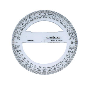 CELCO PROTRACTOR 10CM 360 DEGREE