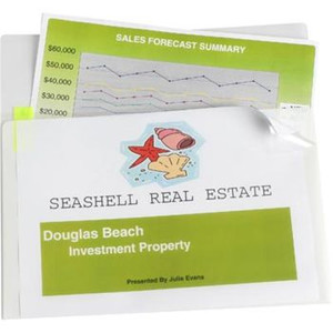 MARBIG DOCUMENT WALLET EZ ACCESS 2 SECT CLEAR/WHITE