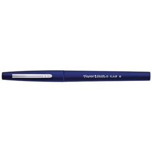 PEN PAPERMATE FLAIR MEDIUM BLUE BOX 12