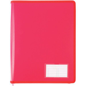 Bantex Zipper Binder A4 2D Ring 25mm - Melon (20712)