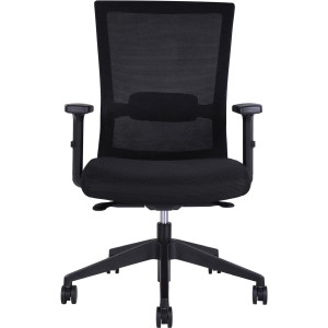 Portland Mesh Back Office or Meeting Chair With Arms and Synchron Mechanism Black