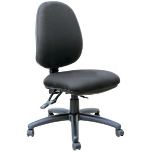Mondo Java High Back Office Chair 3 Lever Mechanism Black Fabric Seat and Back