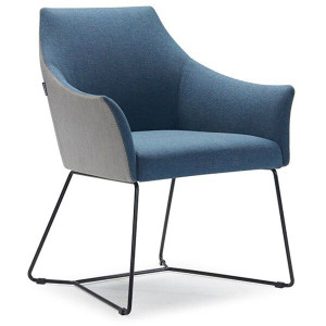 TULIP TUB CHAIR W680 x D620 x H860 x 460mm Blue