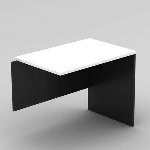 OM Classic Desk Return 900Wx720Hx450mmD White and Charcoal