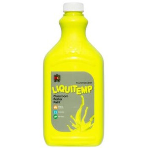 FLUORESCENT LIQUITEMP POSTER PAINT 2L YELLOW