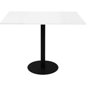 Rapidline Square Meeting Table 900WX900mmD Top Natural White with Black