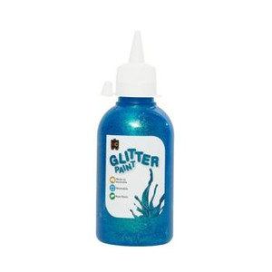 GLITTER PAINT 250ML SKY BLUE