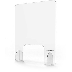 Lookout Sneeze Guard 800Hx600mmW Clear Polycarbonate With Feet