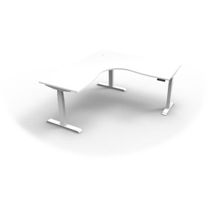 Rapidline B+CNR1P1515 NW/WS Boost + Corner Workstation White Top White Base