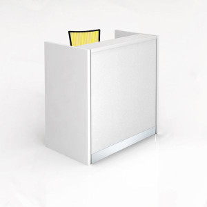 KENT RECEPTION COUNTER W 1190 x D 690 x H 1200mm Gloss White