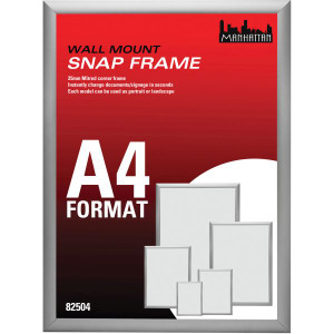 MANHATTAN STANDARD SNAP FRAME A4 SILVER