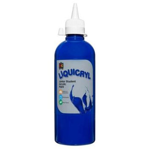 LIQUICRYL JUNIOR STUDENT ACRYLIC 500ML BRIGHT BLUE