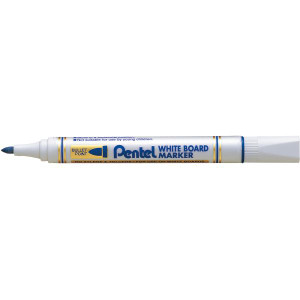 Pentel MW85 Whiteboard Marker Bullet Point 1.9mm, Blue Box of 12