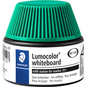 Staedtler 488 Lumocolor 351/ 351 B Whiteboard Marker Refill Station 30mL - Green