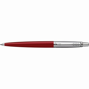 Parker Jotter Originals Ballpoint Pen Red Barrel Stainless Clip Refill Blue