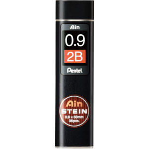 Pentel C279 Ain Stein Lead Refill 0.9mm 2B Grade Tube of 36, Each