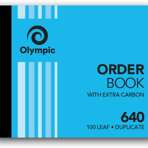 Olympic Carbon Duplicate Order Book No.640 100 x 125mm 100 Leaf (140861)