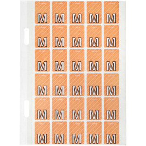 Avery Alphabet Coding Label M Top Tab 20x30mm Pink Pack of 150