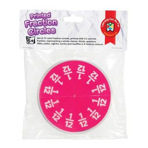 PRINTED FRACTION CIRCLES HANGSELL