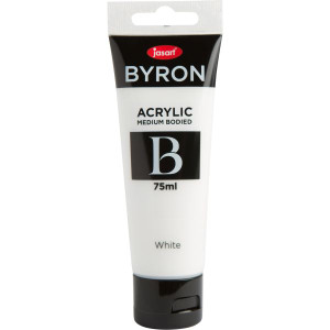 Jasart Byron Acrylic Paint 75ml White