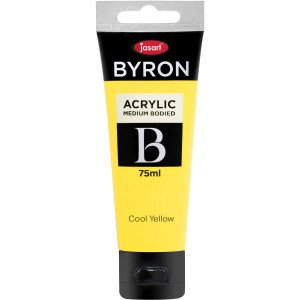 Jasart Byron Acrylic Paint 75ml Cool Yellow