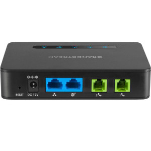 Grandstream HT812 Telephone Adapter Two Port VoIP Gateway 2 FXS with Gigabit NAT router