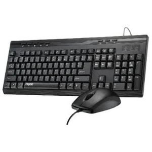 Wired Optical Mouse & Keyboard Combo Black Multimedia Keyboard/Full Size/Anti-Oxidation Sealed Membrane/1000 DPI High-definition Tracking