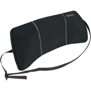 FELLOWES PORTABLE LUMBAR Support, High Density Foam Straps to Attach to a Chair