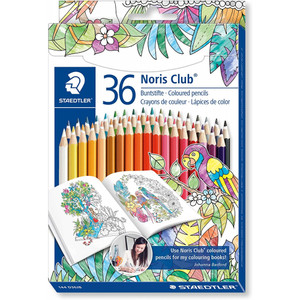 Staedtler 185 Noris Colour Coloured Pencils, Assorted Box of 36