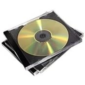FELLOWES CD JEWEL CASE DOUBLE DISC BLACK PACK 10
