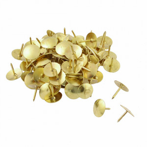 DATS DRAWING PINS BRASS / GOLD PKT100 THUMB TACKS  60099 (1382)