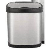 Waste Bin Stainless Steel Hands Free 12 Litre