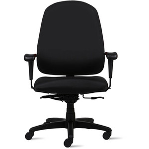 Duro Plus Bariatric Heavy Duty Chair With Arms Black - 230kg Rated