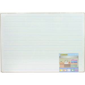 A3 MAGNETIC MDF WHITEBOARD ONE SIDE DOTTED THIRDS ONE SIDE PLAIN