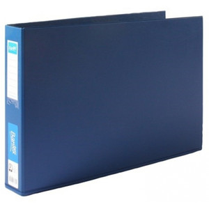 Bantex Ring Binder Landscape A3 2D Ring 38mm - Blue (1268-201)